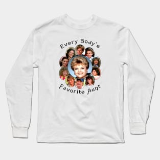 Everybody's Favorite Aunt Jessica Fletcher Angela Lansbury Vintage Long Sleeve T-Shirt